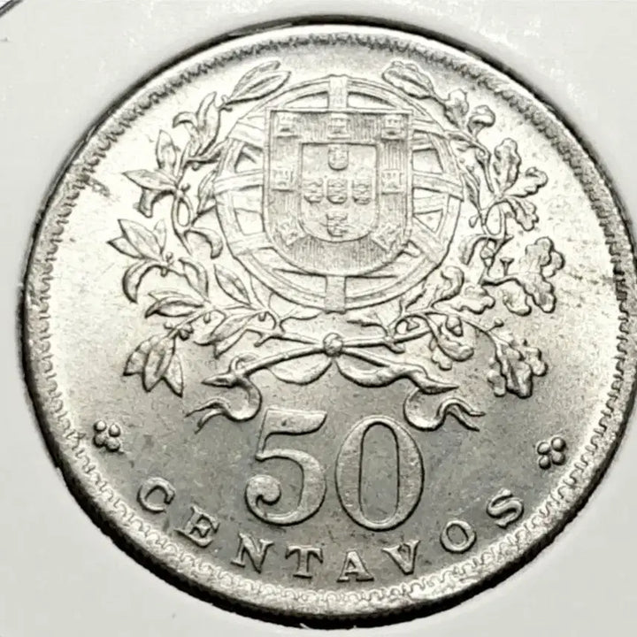 [BUNJANG] Portugal 1966 50 Centavos Uncirculated Coin / 포르투칼 미사용 1966년 50센타보스.외국주화 주화 화폐 동전