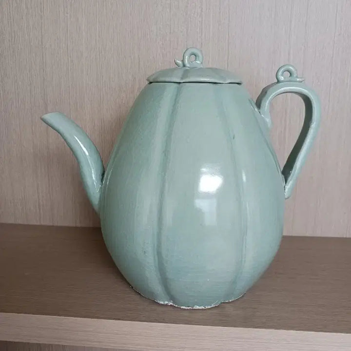 [BUNJANG] Goryeo Celadon Melon-shaped Ewer - Wood-fired Kiln / 고려청자 참외골  주자         장작가마