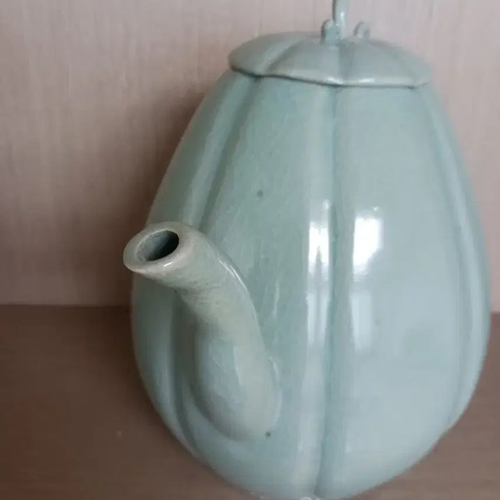 [BUNJANG] Goryeo Celadon Melon-shaped Ewer - Wood-fired Kiln / 고려청자 참외골  주자         장작가마