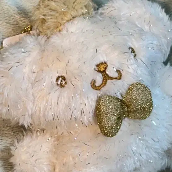 [BUNJANG] Sanrio Pompompurin Pearl Gold Ribbon Keyring / 택0,새상품) 산리오 폼폼푸린 펄 골드 키링
