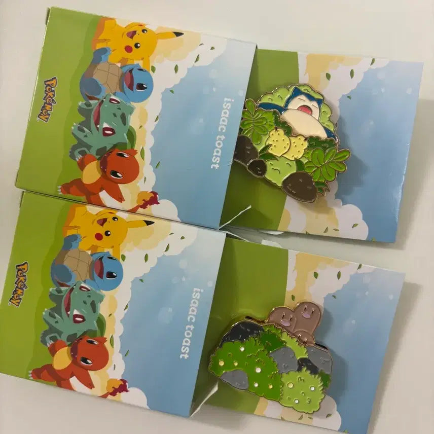 [BUNJANG] Isak Toast Pokemon Pins Snorlax / Diglett / [교환/판매] 이삭토스트 포켓몬 뱃지(잠만보/닥트리오)