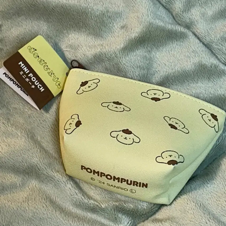 [BUNJANG] Sanrio Pompompurin Mini Pouch / 택0,새상품) 일본판 산리오 폼폼푸린 미니 파우치