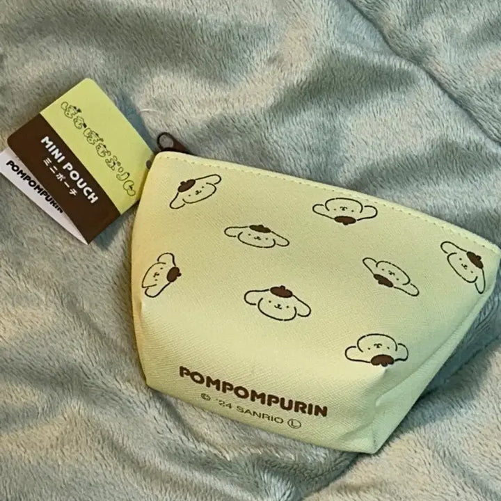 [BUNJANG] Sanrio Pompompurin Mini Pouch / 택0,새상품) 일본판 산리오 폼폼푸린 미니 파우치