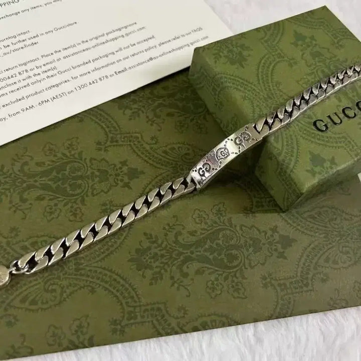 [BUNJANG] Gucci Silver Chain Bracelet / 구찌 체인 팔찌 실버