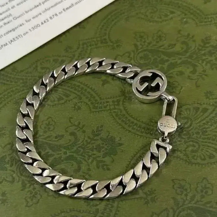 [BUNJANG] Gucci Interlocking G Chain Bracelet Silver / 구찌 인터로킹 G 체인 팔찌 실버