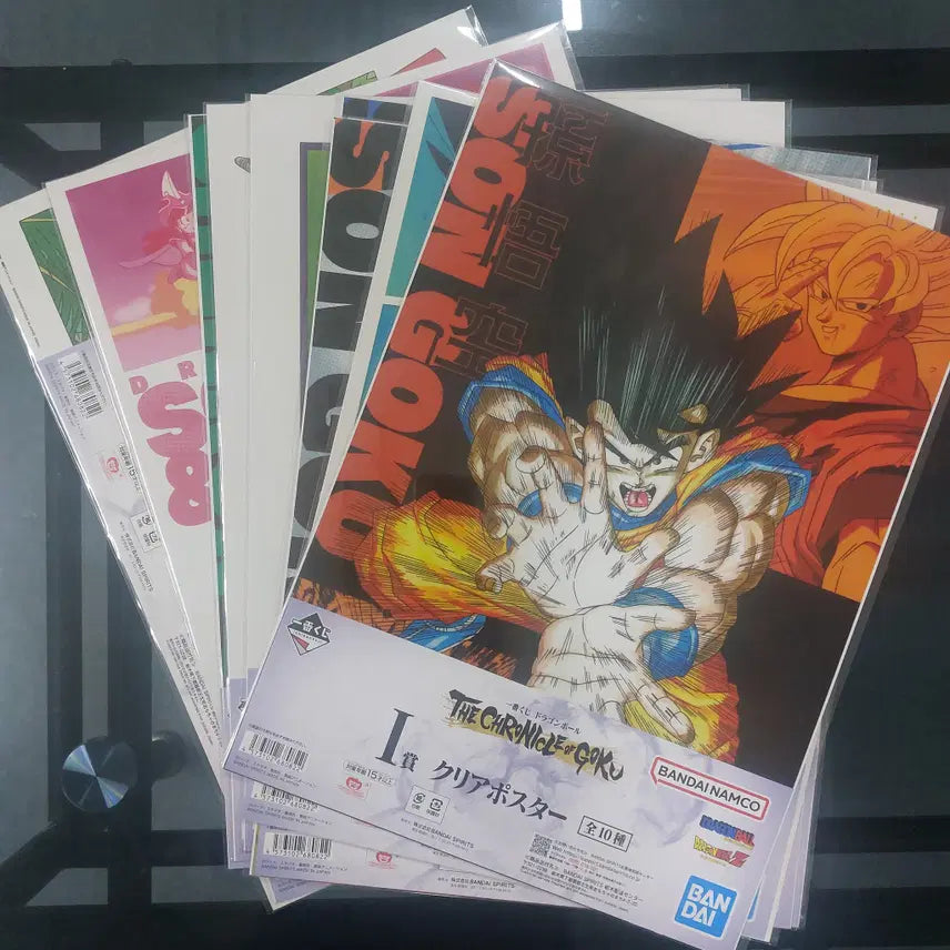 [BUNJANG] Dragon Ball Super Chronicle Ichiban Kuji Clear Poster Set (10 Types) / 제일복권 드래곤볼 i상 클리어 포스터 10종 일괄 크로니클 쿠지