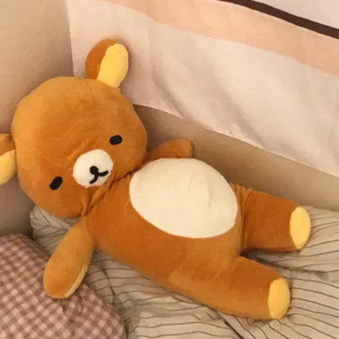 [BUNJANG] Rilakkuma Large Sleeping Plush Doll / 피곤한 리락쿠마 대형 인형 잠자는 리락쿠마