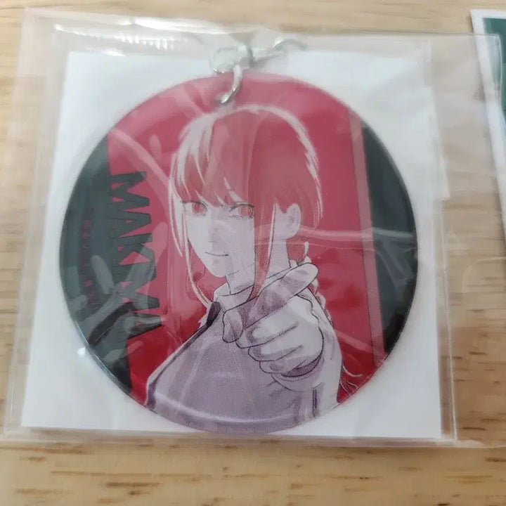 [BUNJANG] Chainsaw Man Makima Clear Charm &amp; 3 Memorial Cards Bundle Set / 체인소맨 마키마 클리어챰, 메모리얼 카드 3장 일괄