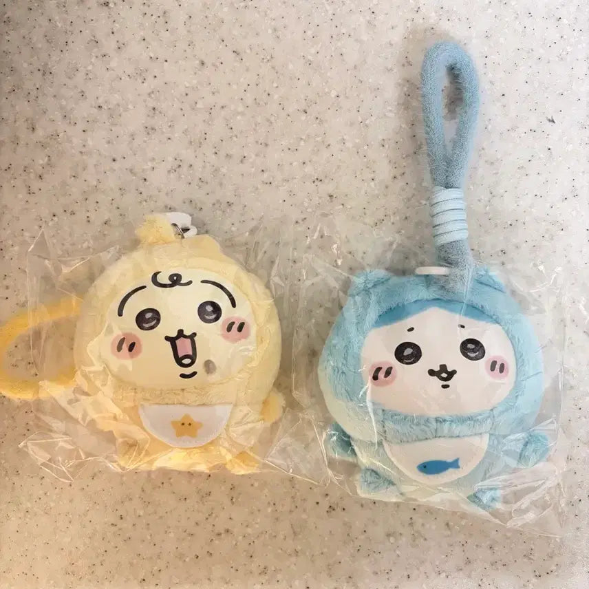 [BUNJANG] Chiikawa Baby Kirameko Usagi &amp; Hachiware Plush Set (Sealed) / 치이카와 베이비 키라메코 우사기,하치와레(박스o,비닐미개봉상품)