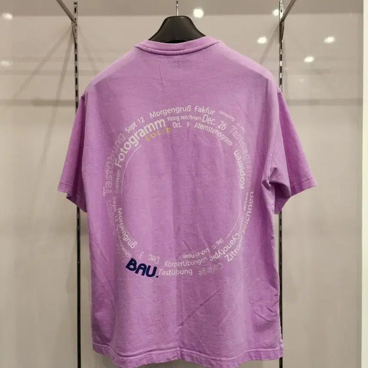 [BUNJANG] Solid Homme Purple Short-Sleeve T-Shirt Size 46 / 솔리드옴므 퍼플 반팔 티셔츠46
