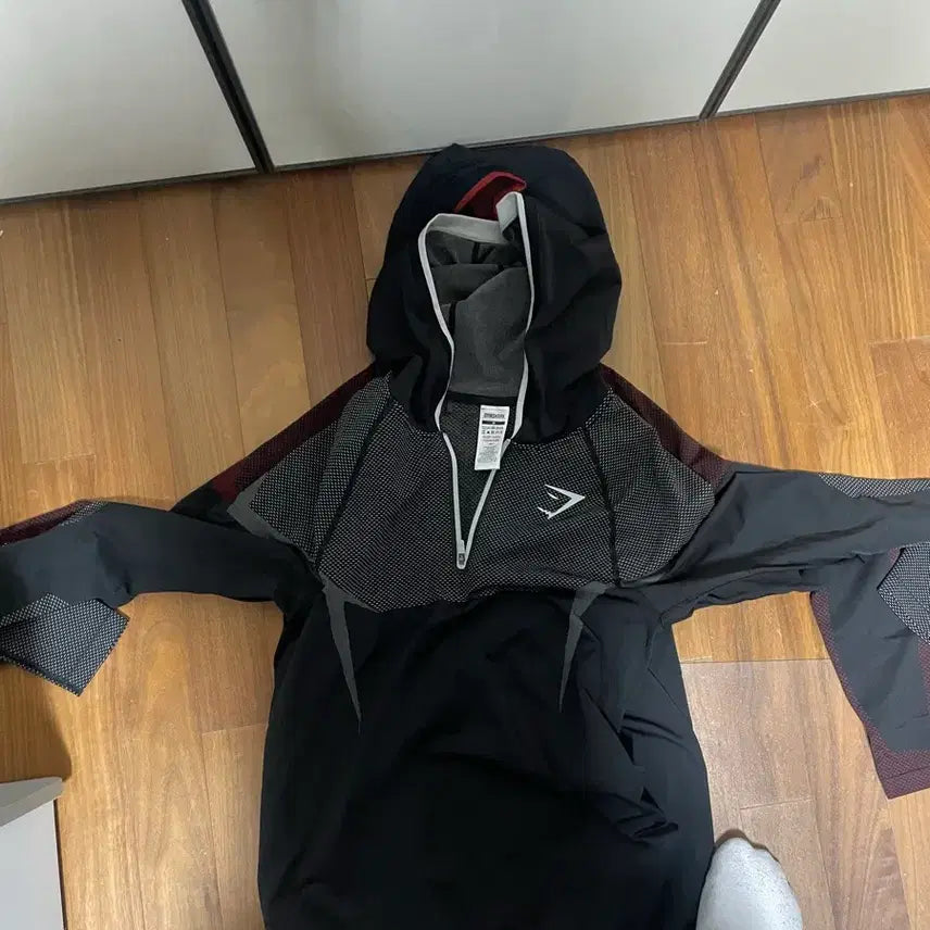 [BUNJANG] Gymshark Onyx V5 Hoodie Grey / 짐샤크 오닉스 v5 후드 그레이