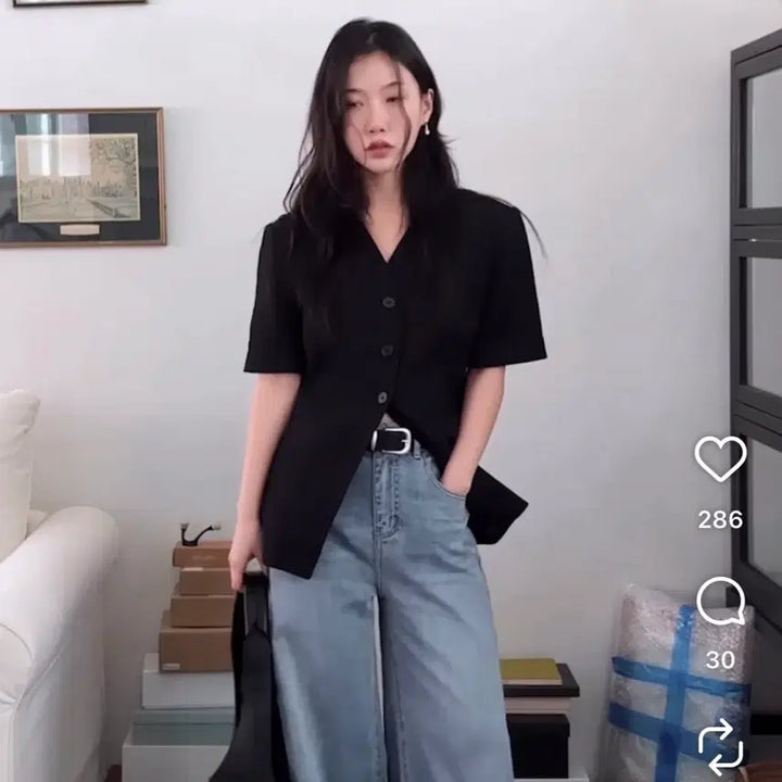 [BUNJANG] Hunch Collarless Jacket White / 헌치 자켓