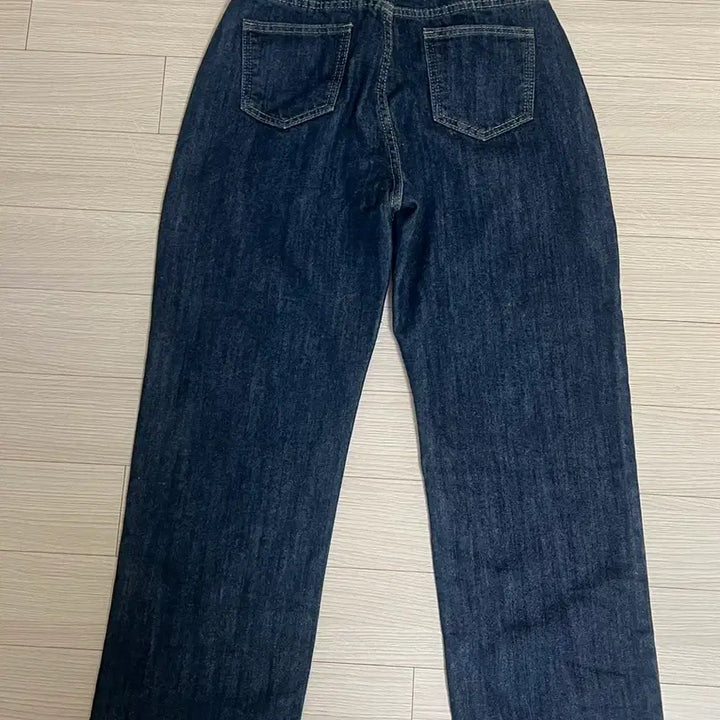 [BUNJANG] 66Girls Brushed Denim Straight Fit Jeans (Size M) / 육육걸즈 기모 데님 진청 m