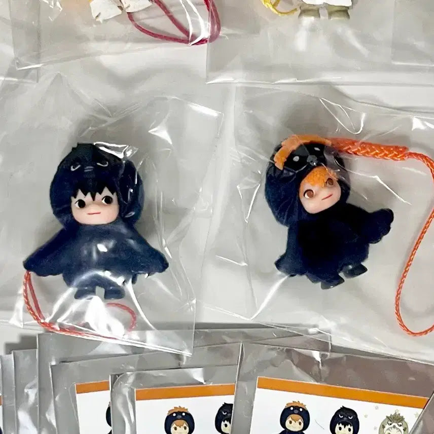 [BUNJANG] Haikyuu!! Animal Qposket Keychain - Kageyama &amp; Hinata / 하이큐 애니멀 큐피 키링 카게야마 히나타