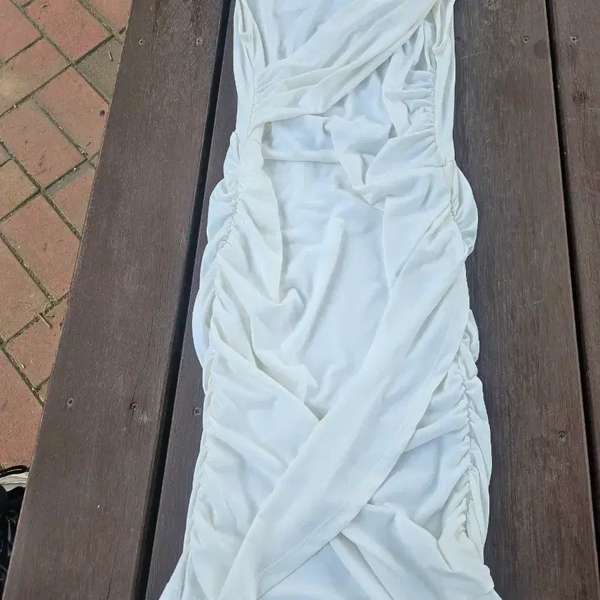 [BUNJANG] Satin Shirring Dress / 나시 셔링원피스