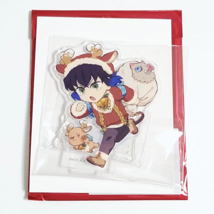 [BUNJANG] Demon Slayer Inosuke 2025 Christmas Acrylic Stand (Sealed) / 귀멸의 칼날 2025 크리스마스 이노스케 아크릴 스탠드 (미개봉)