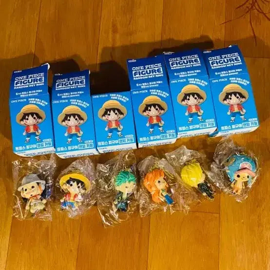 [BUNJANG] One Piece Figure Keyring Full Set (Sealed) / 미개봉) 원피스 피규어 키링 풀셋