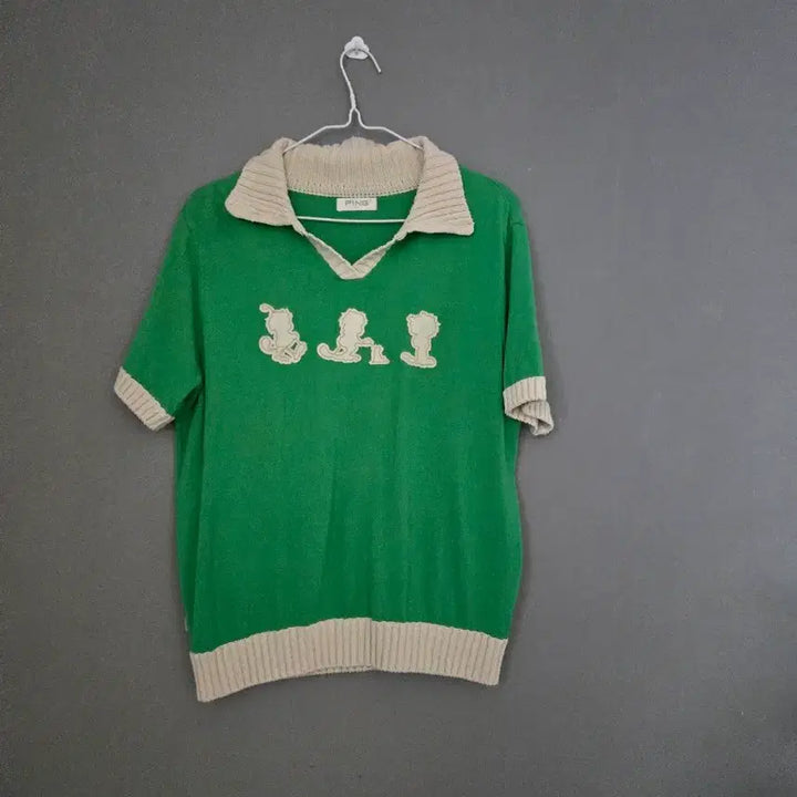[SOLD OUT] PING 골프웨어 카라 반팔 니트 그린100
