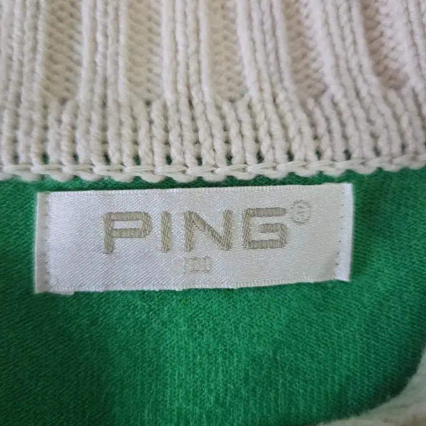 [SOLD OUT] PING 골프웨어 카라 반팔 니트 그린100