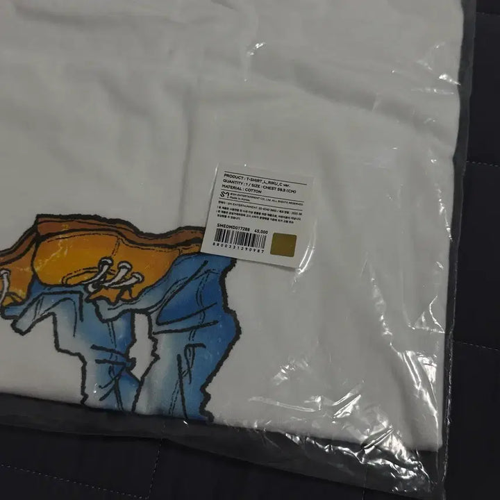 [BUNJANG] NCT WISH Riku Color Popup Surprise Illustration T-Shirt - Size L / 엔시티 위시 리쿠 컬러 팝업 서프 일러스트 반팔 티셔츠 L 사이즈