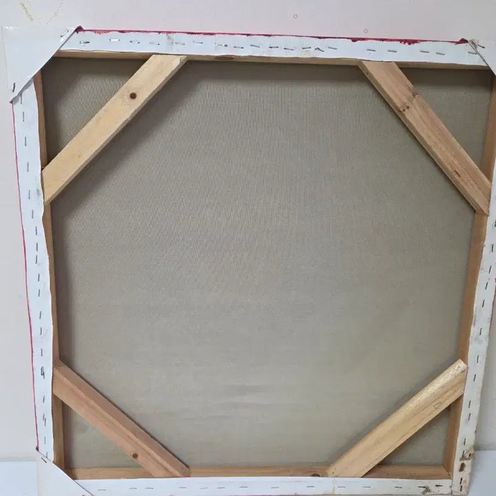 [BUNJANG] Abstract Red Canvas Frame / 추상화 레드 캔버스 액자