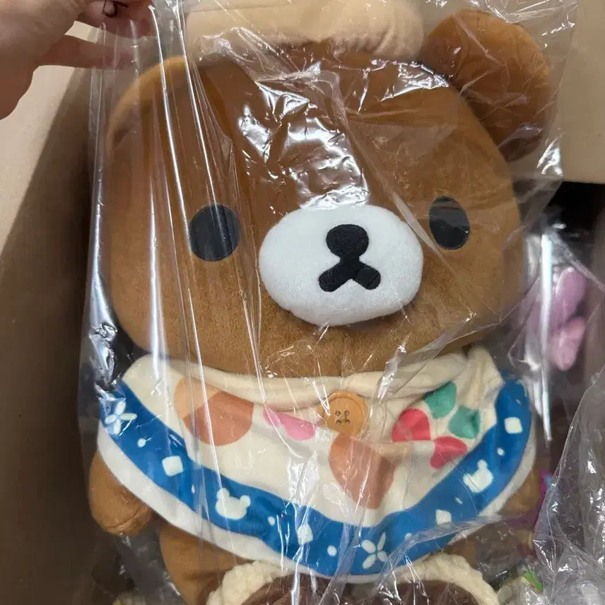 [BUNJANG] Rilakkuma Kuji Aisatsu Chairokoguma Plush Doll / 리락쿠마 쿠지 A상 차이로이 코구마 인형