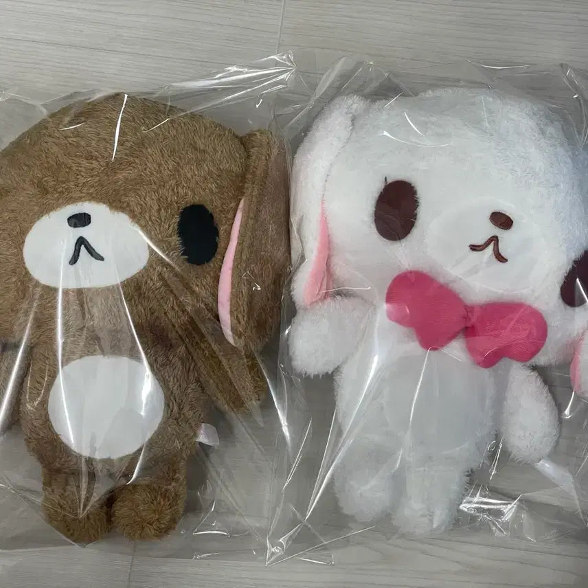 [BUNJANG] Sanrio Sugarbunnies Shirousa Kurousa 30cm Plush Set / (세트) 산리오 슈가바니즈 슈가버니즈 시로우사 쿠로우사 30cm 인형