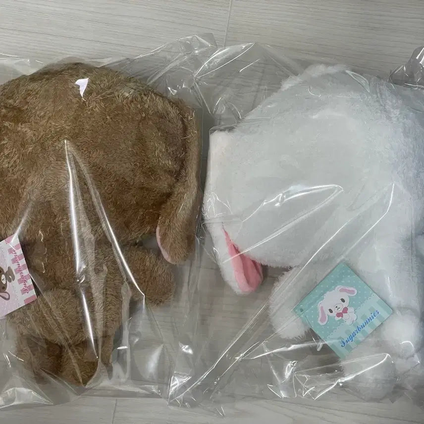 [BUNJANG] Sanrio Sugarbunnies Shirousa Kurousa 30cm Plush Set / (세트) 산리오 슈가바니즈 슈가버니즈 시로우사 쿠로우사 30cm 인형