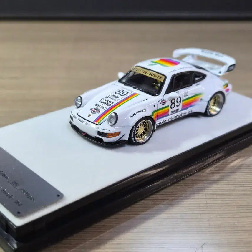 [BUNJANG] PGM Porsche 911 (964) RWB Apple Livery 1:64 Die-cast Model / PGM 포르쉐 911 964 RWB 애플 1:64 다이캐스트 자동차 모형