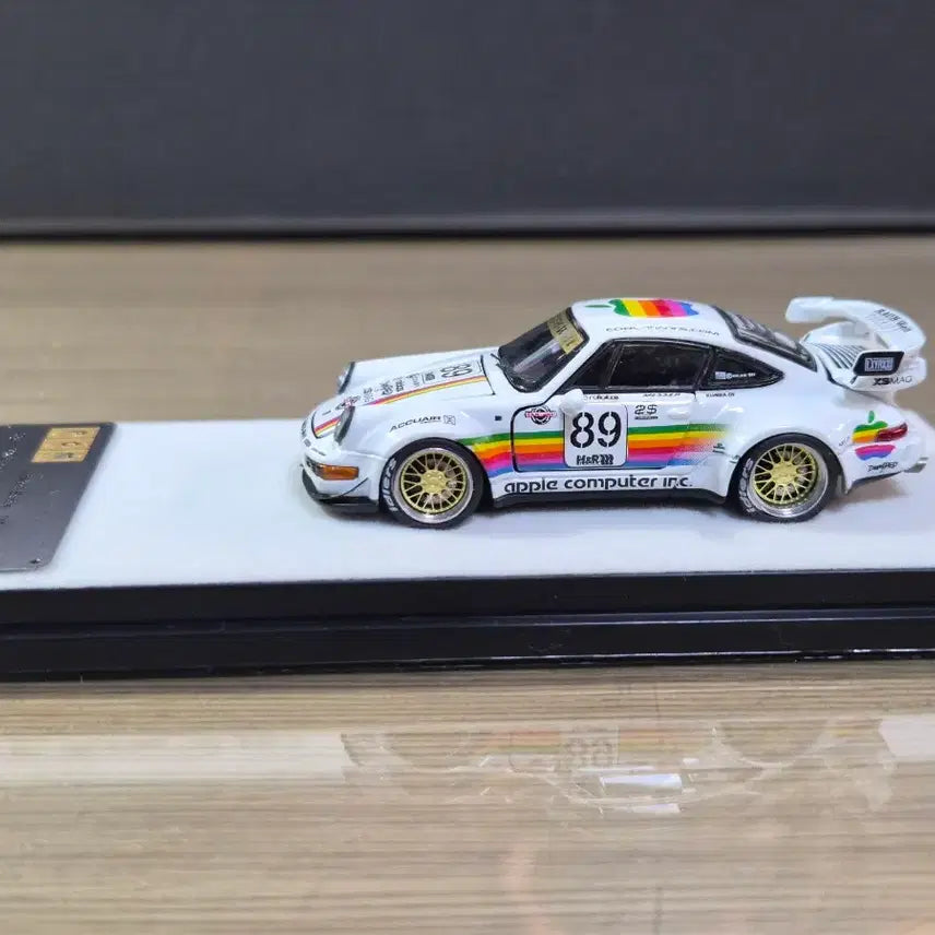 [BUNJANG] PGM Porsche 911 (964) RWB Apple Livery 1:64 Die-cast Model / PGM 포르쉐 911 964 RWB 애플 1:64 다이캐스트 자동차 모형