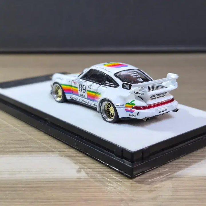 [BUNJANG] PGM Porsche 911 (964) RWB Apple Livery 1:64 Die-cast Model / PGM 포르쉐 911 964 RWB 애플 1:64 다이캐스트 자동차 모형