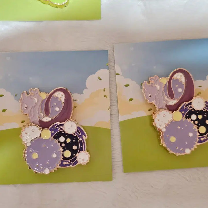 [BUNJANG] Leezak Toast Pokémon Badge Set - Pi, Diglett, Ho-Oh, Mewtwo / 이삭토스트 포켓몬 뱃지 삐 닥트리오 디그다 칠색조 뮤츠 시크릿 굿즈