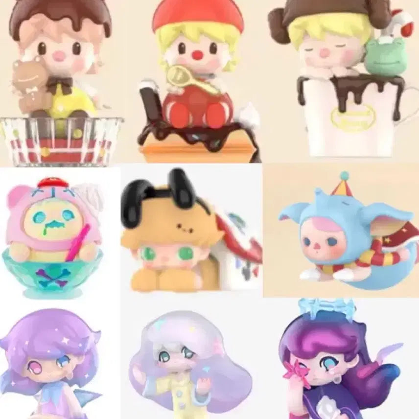 [BUNJANG] Dimoo Pooky Sweet Bean PINOJELLY Figure / 팝마트 피규어 디무 푸키 스위트빈 신우 교환 피노젤리
