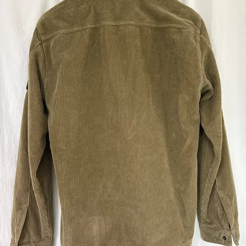 [BUNJANG] Stone Island Organic Cotton Corduroy 800 Overshirt Biscuit / 스톤아일랜드 오가닉 코튼 코듀로이 800 오버셔츠 비스킷