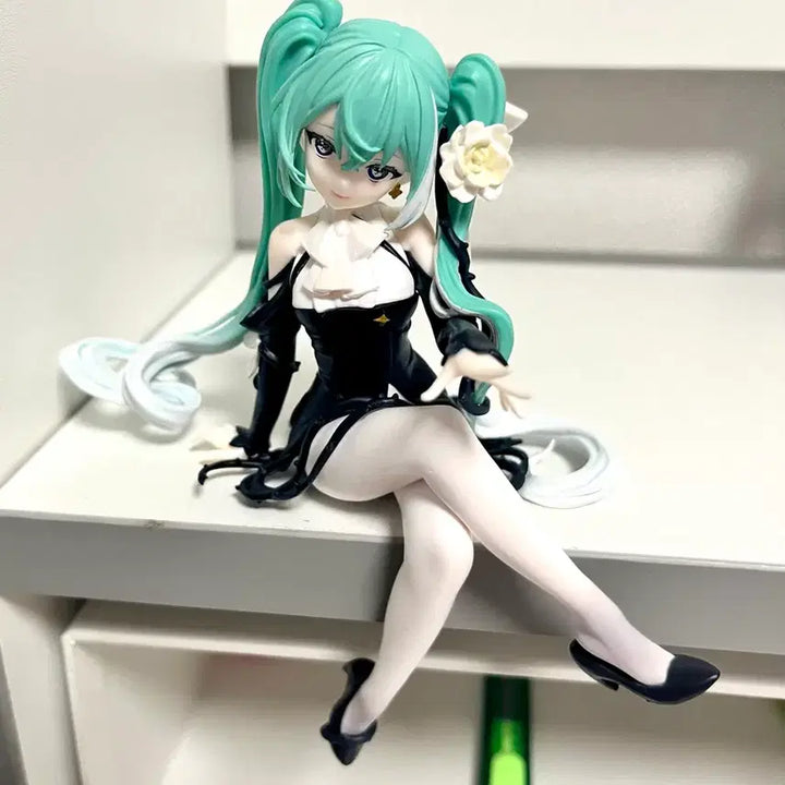 [BUNJANG] Hatsune Miku Noodle Stopper Rabbit Pajamas Figure / 하츠네 미쿠 누들스토퍼 토끼 파자마 피규어 꽃 피규어 판매