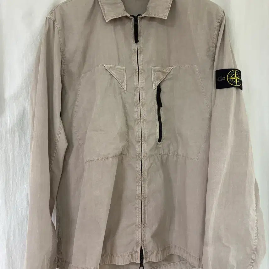[BUNJANG] Stone Island 106WN Old Treatment Overshirt Dove Grey XXL / 스톤아일랜드 106WN 올드 트리트먼트 오버셔츠 도브 그레이 - 23S