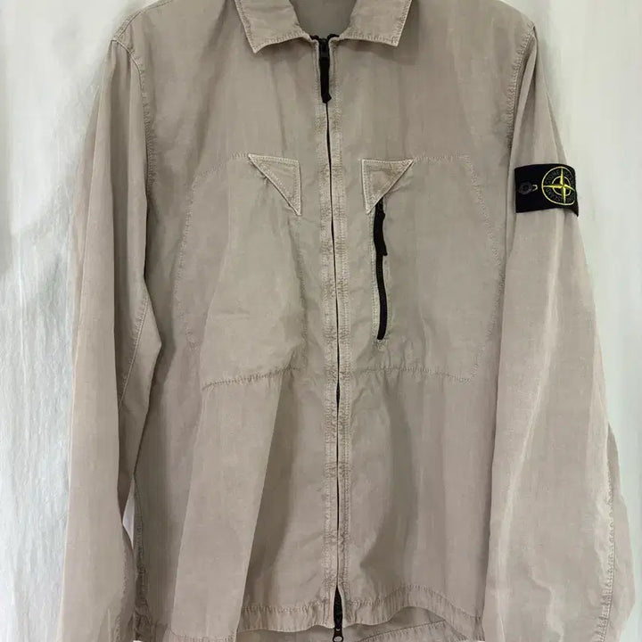 [BUNJANG] Stone Island 106WN Old Treatment Overshirt Dove Grey XXL / 스톤아일랜드 106WN 올드 트리트먼트 오버셔츠 도브 그레이 - 23S