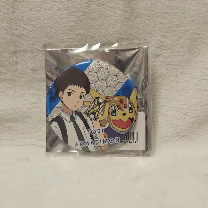 [BUNJANG] Digimon Tamers Reihamon Armon Can Badge / 파워디지몬 재하 아르마몬 캔뱃지 굿즈