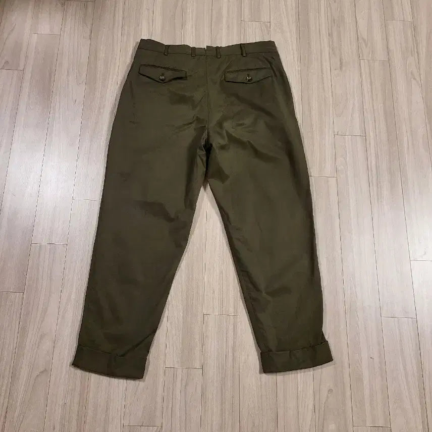 [BUNJANG] PT Torino Two-Tuck Gurkha Chino Pants Khaki Size 52 / pt토리노 투턱 치노 구르카 팬츠 슬랙스 카키 52 34~36