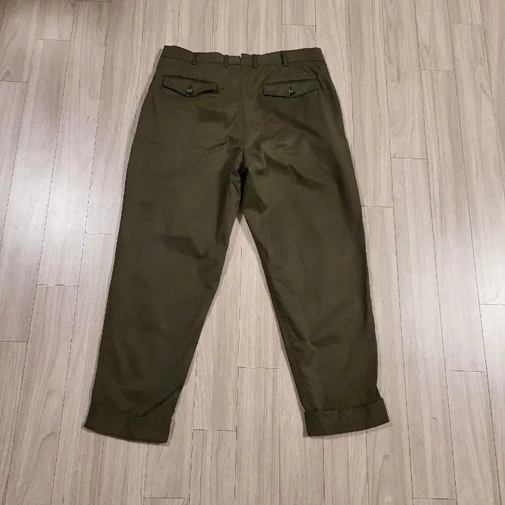 [BUNJANG] PT Torino Two-Tuck Gurkha Chino Pants Khaki Size 52 / pt토리노 투턱 치노 구르카 팬츠 슬랙스 카키 52 34~36