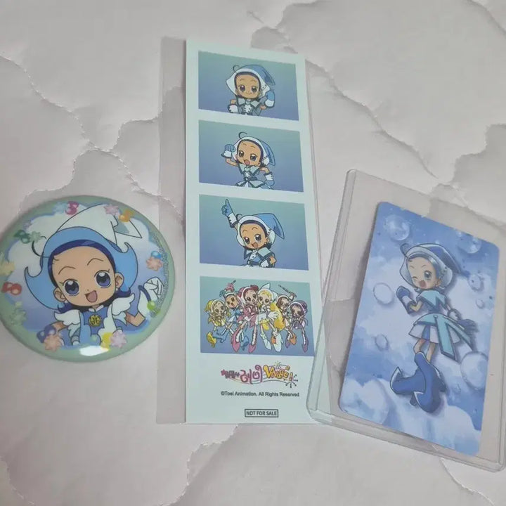 [BUNJANG] Ojamajo Doremi Collaboration Cafe Pop-up Exclusive Can Badge &amp; Photocard Set / 꼬마마법사 레미 오자마녀 콜라보 카페 팝업 특전 캔뱃지 포토카드 사랑