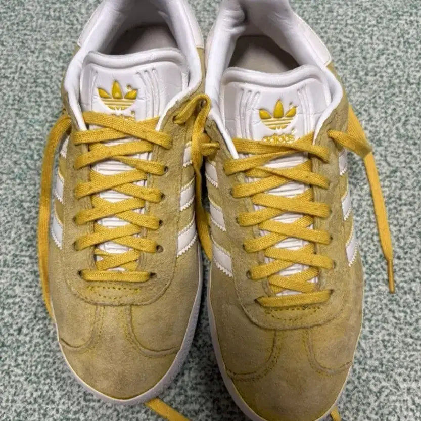[BUNJANG] Adidas Gazelle Yellow Suede Sneakers / 아디다스 가젤 옐로우 스웨이드 스니커즈 노랑색신발