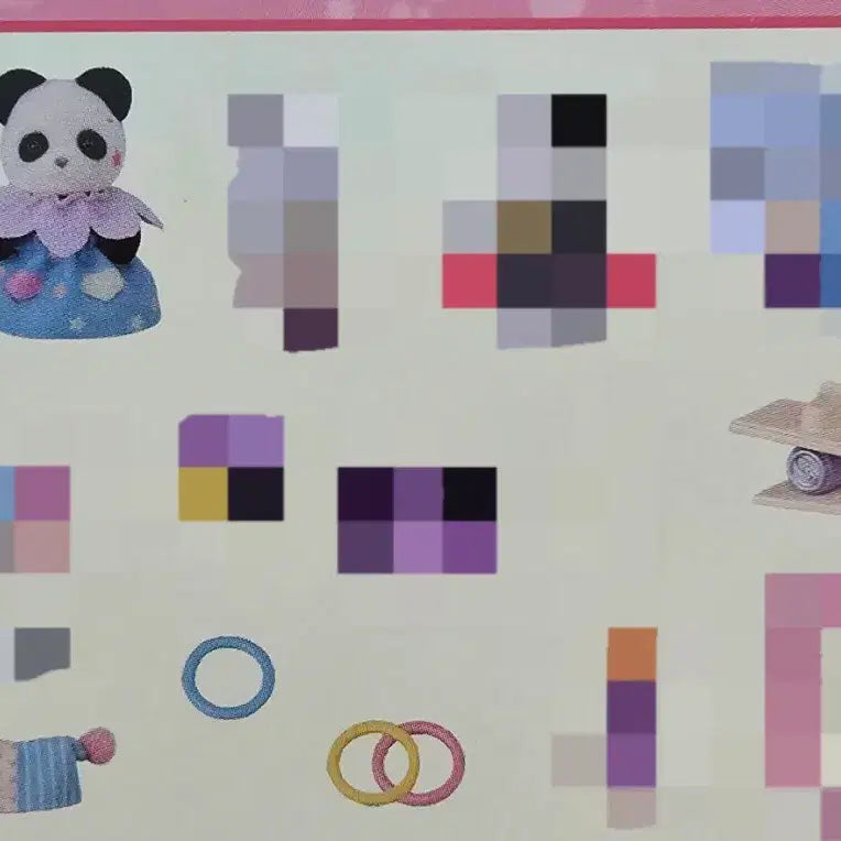 [BUNJANG] Sylvanian Families Circus Panda Baby Set / 실바니안 서커스 판다 곰 아기 팬더곰 분철 판매 쇼타임
