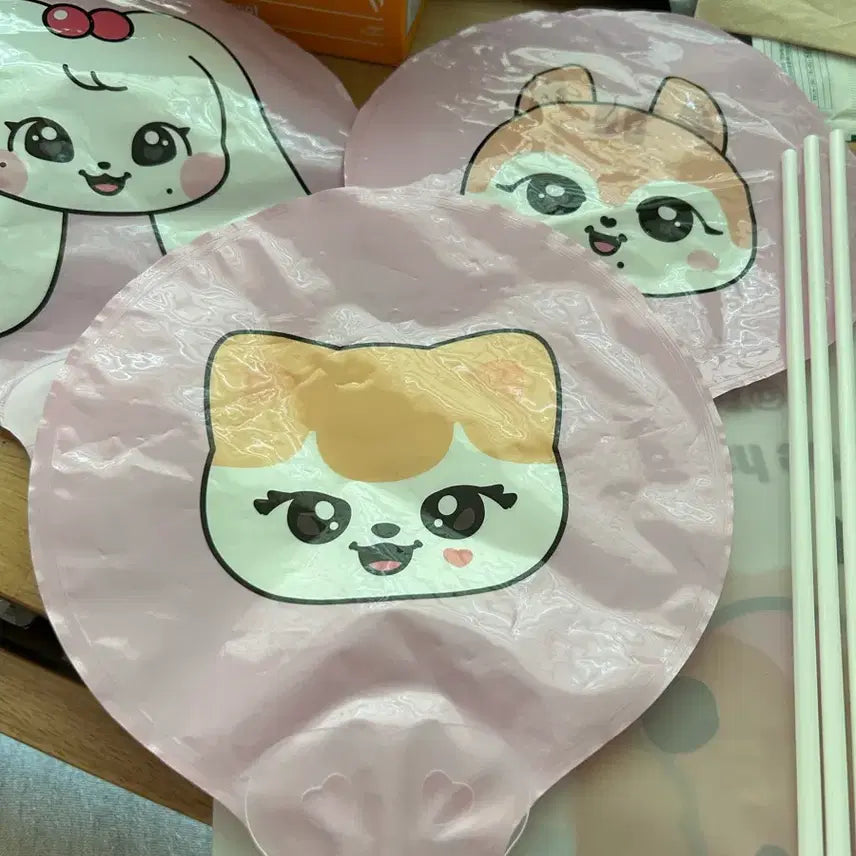 [BUNJANG] MINIVE Character Balloon Set (3 Pieces) / 미니브 캐릭터 풍선 3개 세트