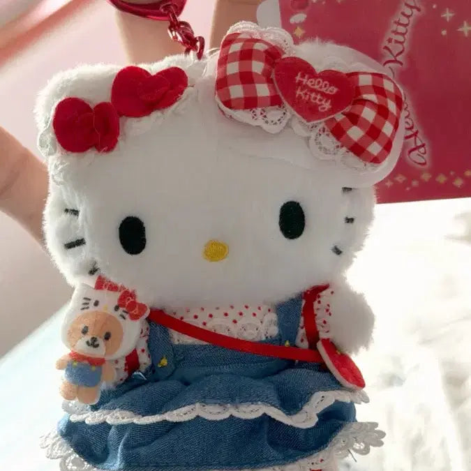 [BUNJANG] Sanrio Hello Kitty Series 4 Mascot Plush Keychain / (새상품) 산리오 키티 헬로키티 대상 4탄 마스코트 인형 키링
