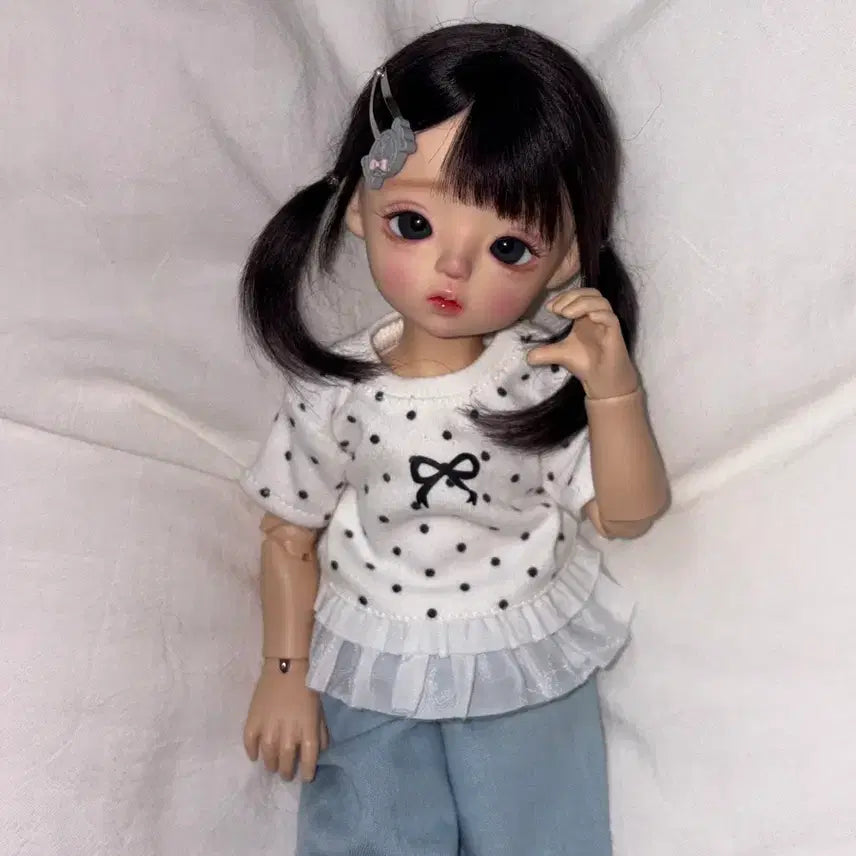 [BUNJANG] LinaShoSho Milk Cocoa Milk Full Body Ball Jointed Doll - Fluffy Peach / 리나슈슈 밀크코코아 우유 본체 usd 구관 구체관절인형 플러피치
