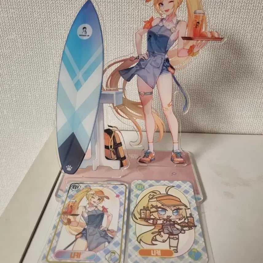 [BUNJANG] Eternal Return Dessert 39 Nikki Acrylic Stand &amp; Photocard Set / 이터널리턴 디저트39 니키 아크릴