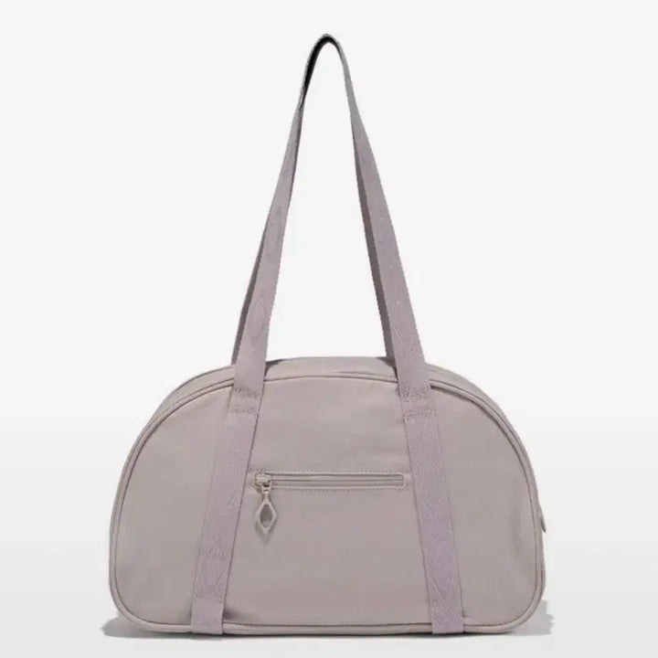 [BUNJANG] Mischief Rhombus Bowling Bag - Light Pink Grey / 미스치프 RHOMBUS BOWLING BAG_LIGHT PINK GREY