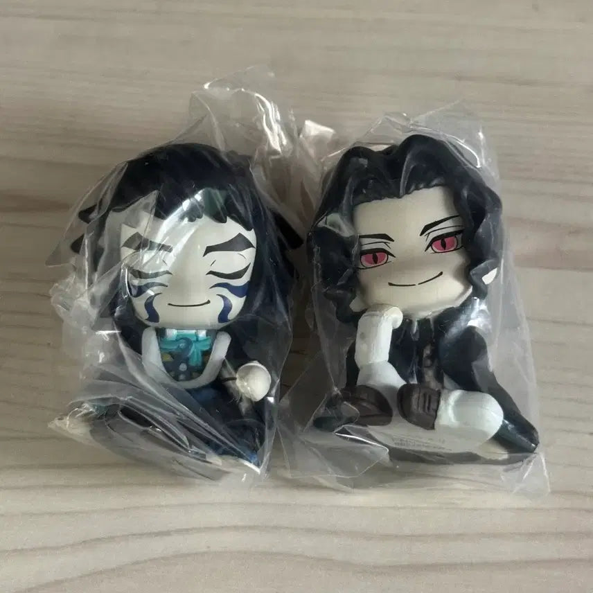 [BUNJANG] Demon Slayer Kaiwaku + Muzan Gacha Shoulder Figure Set / 귀멸의 칼날 어깨쿵 카이가쿠+무잔 가챠