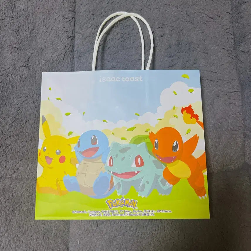 [BUNJANG] Isak Toast x Pokemon Snorlax Badge + Shopping Bag (Unsealed) / (개봉) 이삭토스트 x 포켓몬뱃지 잠만보 + 쇼핑백